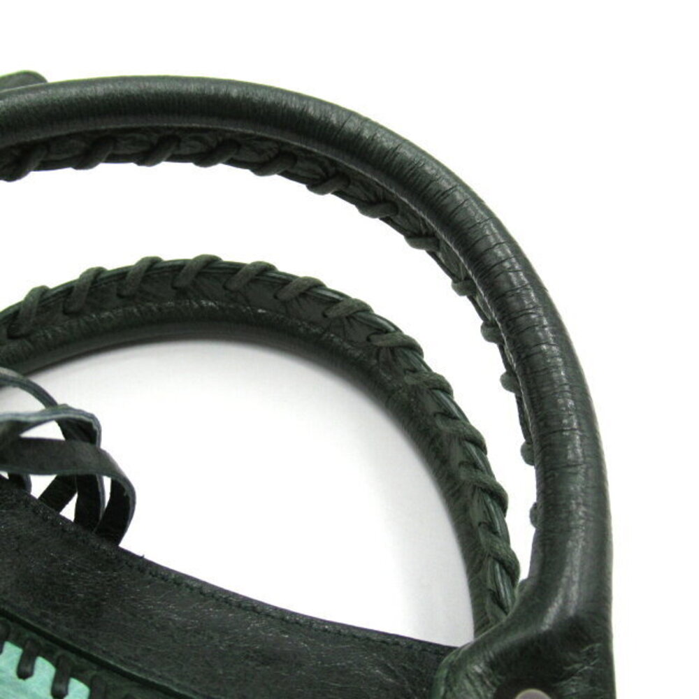 Balenciaga The City Shoulder Bag Leather Green - Picture 9 of 10